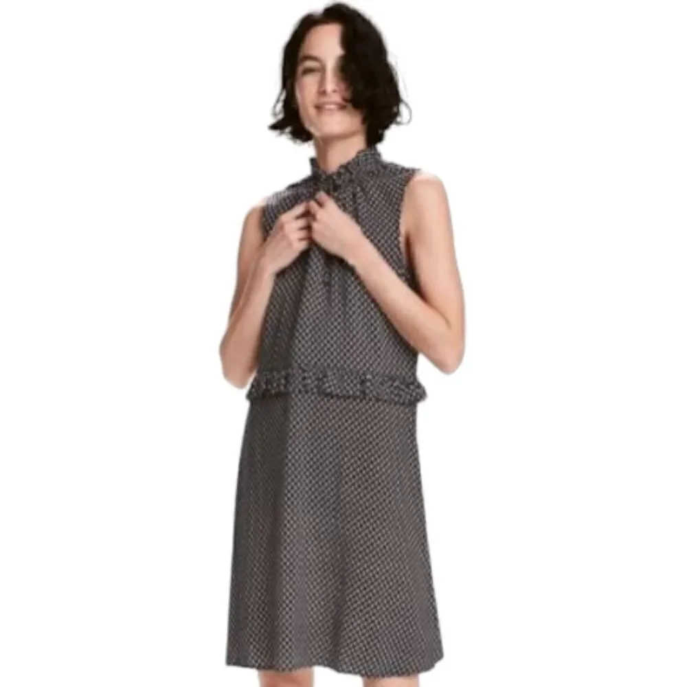 EC H&M PATERN DRESS WITH FRILLS SZ. 8 - Picture 2 of 4